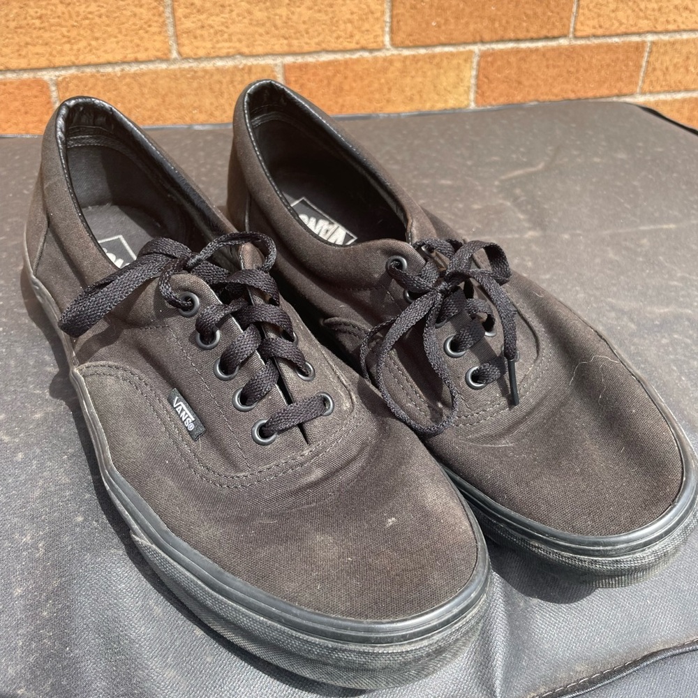 Vans Men's Black Canvas Shoes